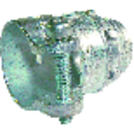 Gampak Conduit Fitting Connector, Push-On, Steel, Red 02-55410